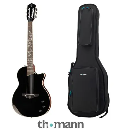 Kostenfreie Lieferung Harley Benton Nashville Nylon Plus BK w/Bag