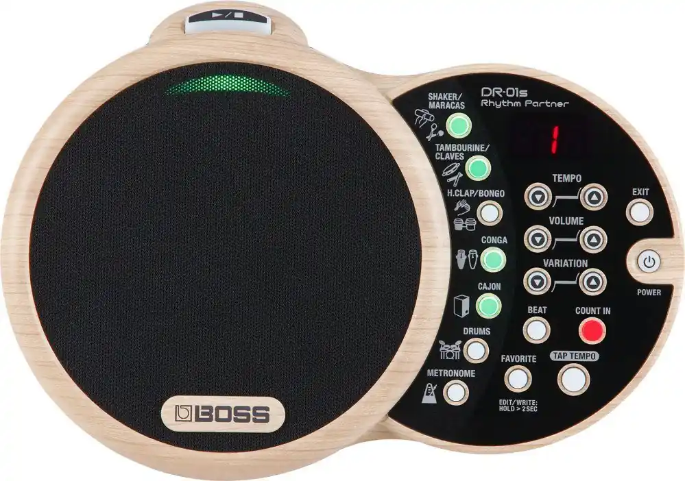 Letzte Chance Boss DR-01S Rhytm Partner Drumcomputer,DR01S mit Lautsprecher und 18 Sounds