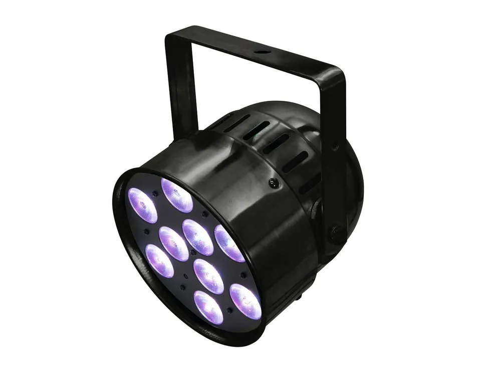 Bestpreis EUROLITE LED PAR-56 HCL Short schwarz PAR-Scheinwerfer mit RGBAW+UV-Farbmischung
