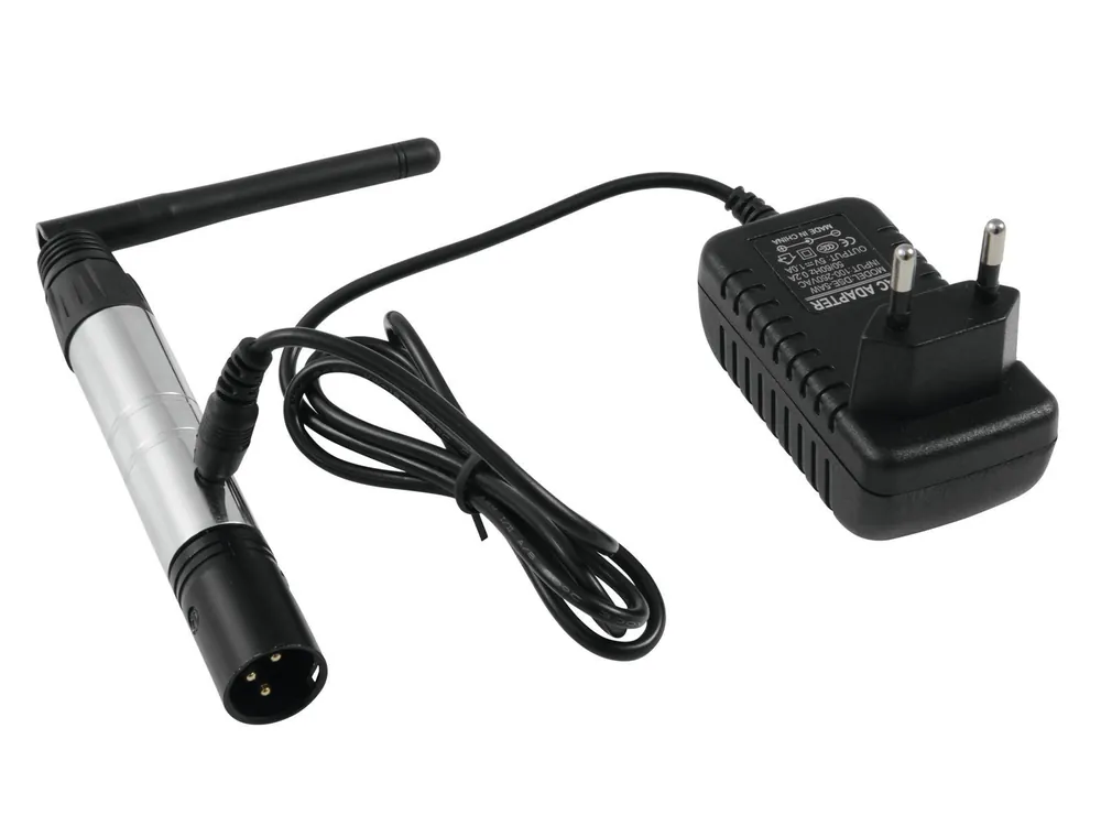 EUROLITE QuickDMX Funksender 2,4 GHz mit klappbarer Antenne, für Lichtsteuerung Finale Aktion