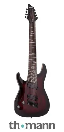 Schecter Omen Elite-8 MS BL Cherry LH Preis Gesenkt