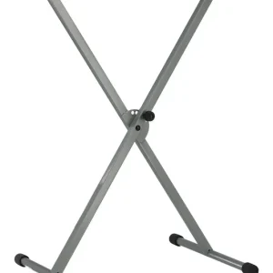 Neuheit Markstein Keyboardständer, X-Stativ, Alu, Silber, Lochscheibenverstellung