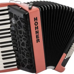 Hohner Akkordeon MY COLOR Bravo III 72 fire HOA16619372 Bässe, silent Key Original