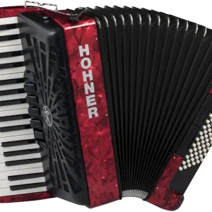 Hohner Bravo III 72 - rot HOA16632 72 Bässe, neues Verdeck, silent Key Jetzt Bestellen