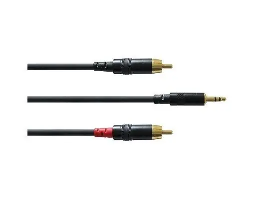 Cordial CFY 1,5 WCC, 1,5m, 3,5mm Stereo Klinke2x Cinch male Insertkabel Sonderangebot