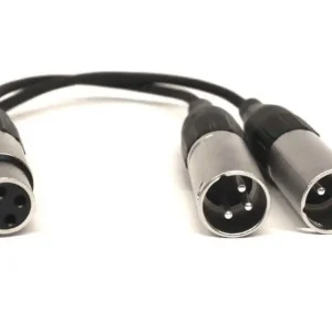 Kabeladapter 1xXLRfemale2x XLRmale,Y-Audio-Adapterkabel, 0,2 Meter Ab Werk