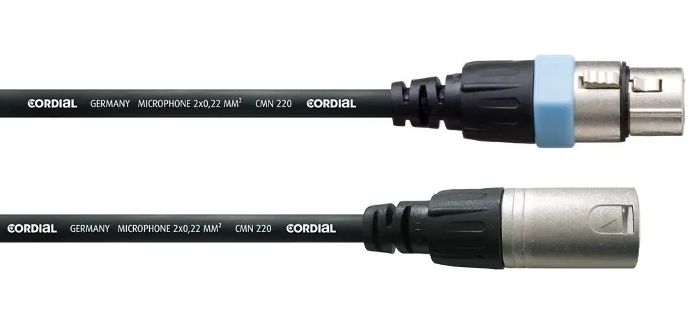 Cordial CCM 1,5 FM MikrofonkabelXLR male/female, 1,5 Meter schwarz Fair Line Mengenrabatt