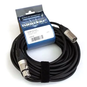 Begrenztes Angebot Mikrofonkabel Neutrik XLR male/female, 15 Meter, schwarz