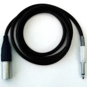 Mikrofonkabel Amphenol XLR male/ 6,3mm Klinkenstecker, 1,5 Meter, schwarz Nur Heute