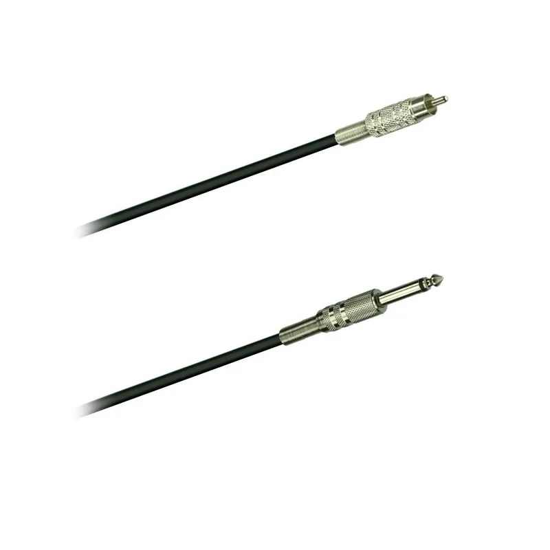 Cinchkabel, Cinchstecker6,3mm Klinkenstecker metall, 3 Meter, schwarz Wochenendangebot