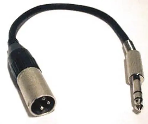 Mikrofonkabel Amphenol XLR male/ 6,3mm StereoKlinkenstecker, 1 Meter Expressversand