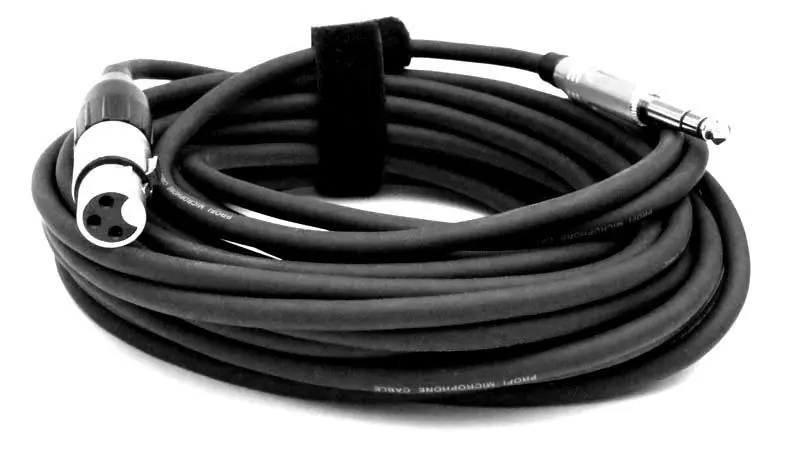 Expressversand Mikrofonkabel Amphenol XLR female/ 6,3mm StereoKlinkenstecker, 10 Meter, schwarz