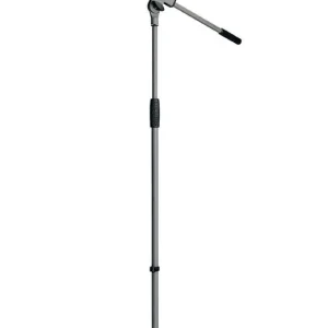 Zertifiziert K&M 21060 Mikrofonstativ mit Schwenkarm, "Soft-Touch", Basaltgrau