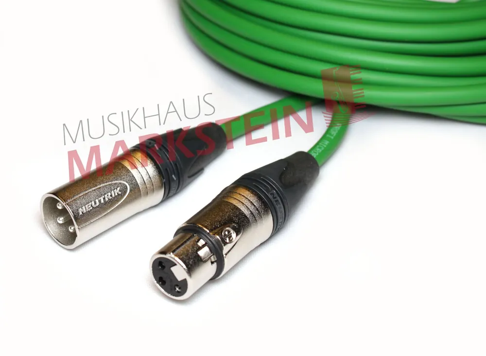 Letzte Chance Mikrofonkabel Neutrik XLR male/female, 3 Meter grün