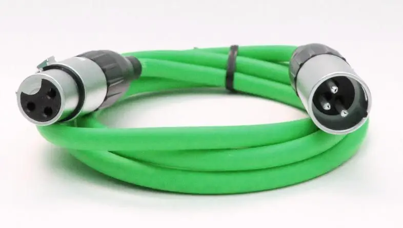 Günstig Mikrofonkabel Amphenol XLR male/female, 1 Meter, grün