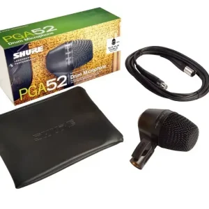 Shure PGA52 Dynamisches Bassdrum-Mikrofon, Niere inkl. Kabel Exklusiv