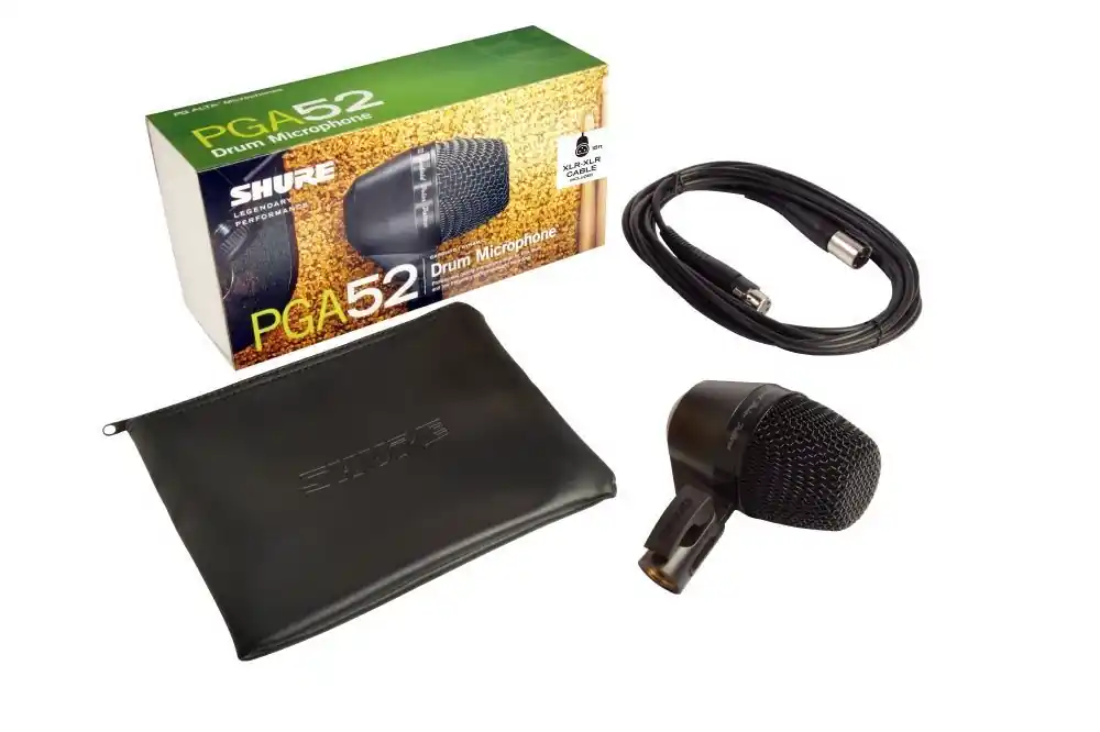 Shure PGA52 Dynamisches Bassdrum-Mikrofon, Niere inkl. Kabel Exklusiv