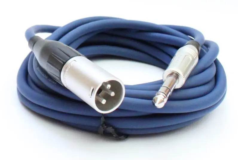 Rabatt Mikrofonkabel Amphenol XLR male/ 6,3mm StereoKlinkenstecker, 5 Meter, blau