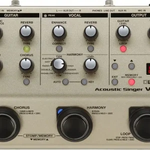 Boss VE-8 Acoustic Singer Bodeneffektgerät für singende Gitarristen Finale Aktion