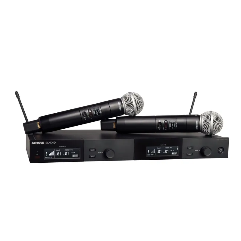 Schneller Versand Shure SLXD24DE/SM58 G59 2-Kanal-Funksystem mit zwei Handsender