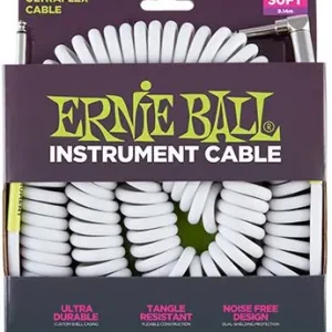 Günstig Ernie Ball EB6045 Spiral-Instrumentenkabel 9,14m Klinke/Klinke 6,3mm Monoklinke