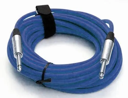 Gitarrenkabel 6,3mm Klinke/Klinke, Mono, Neutrik, 10 Meter, blau Kracherpreis