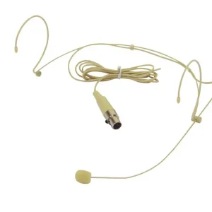 Handgefertigt OMNITRONIC HS-1100 Headset-Mikrofon, Nackenbügel, Kondensator, Niere, beige