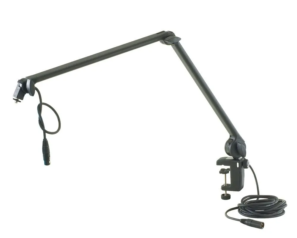 Neue Kollektion K&M 23860 schwarz Tisch-Mikrofonarm, Studio-Mikrofonarm mit 6 m Kabel