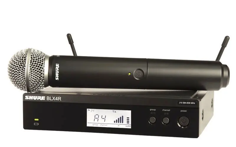 Shure BLX24R/SM58-S8 823-832 MHz 19" Vocal Wireless System, Drahtlos Mikrofon Letzte Chance