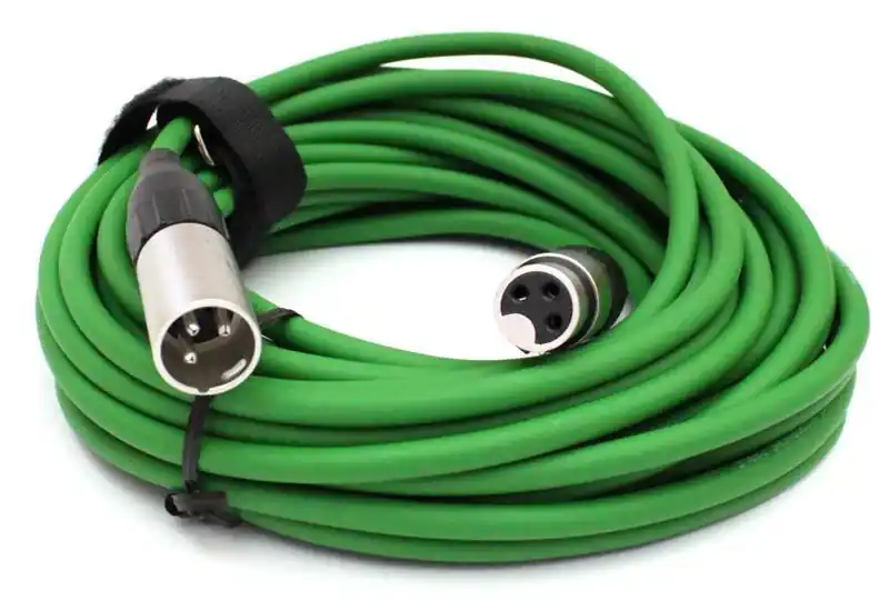 Nur Heute Mikrofonkabel Alcatel XLR male/female, 10 Meter, grün