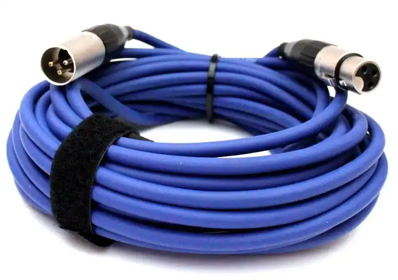 Mikrofonkabel Amphenol XLR male/female, 10 Meter, blau Meistverkauft
