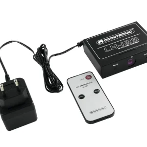 OMNITRONIC LH-125 IR-Lautstärkeregler mit IR-Fernbedienung Neu Im Sortiment