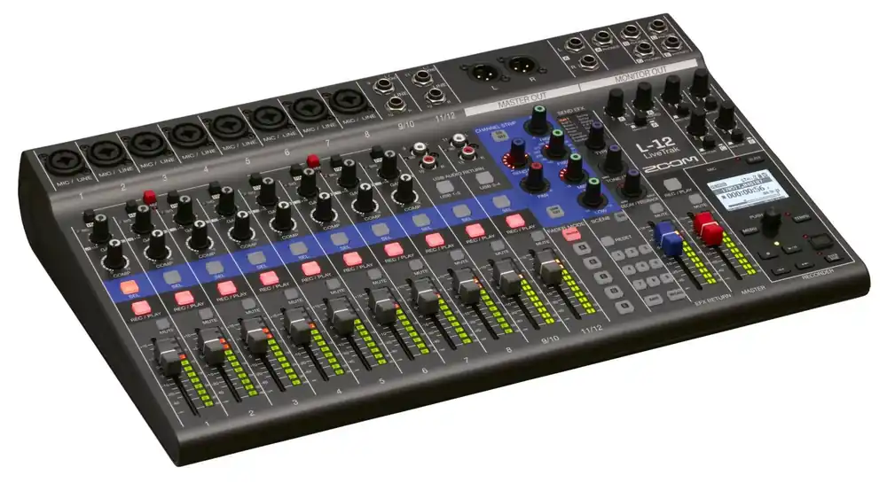 Zoom Livetrak L-12 Digitalmixer, Mehrspur-Recorder und Audiointerface Sofort Bestellen
