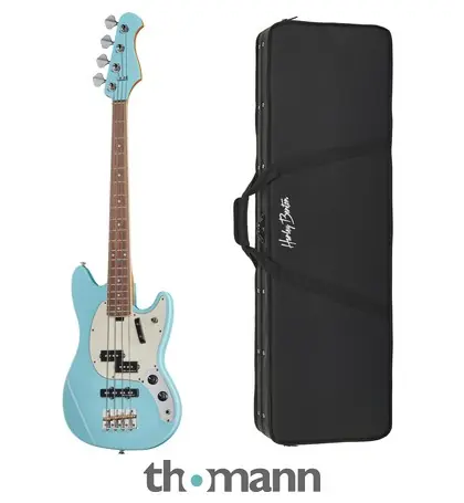 Echt Harley Benton MV-4MSB Daphne Blue w/Case