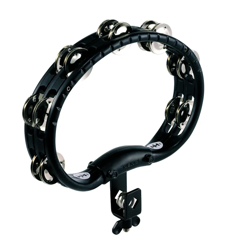 TMT2BK Tambourine 2 reihig - Montierbar - schwarz Beliebt