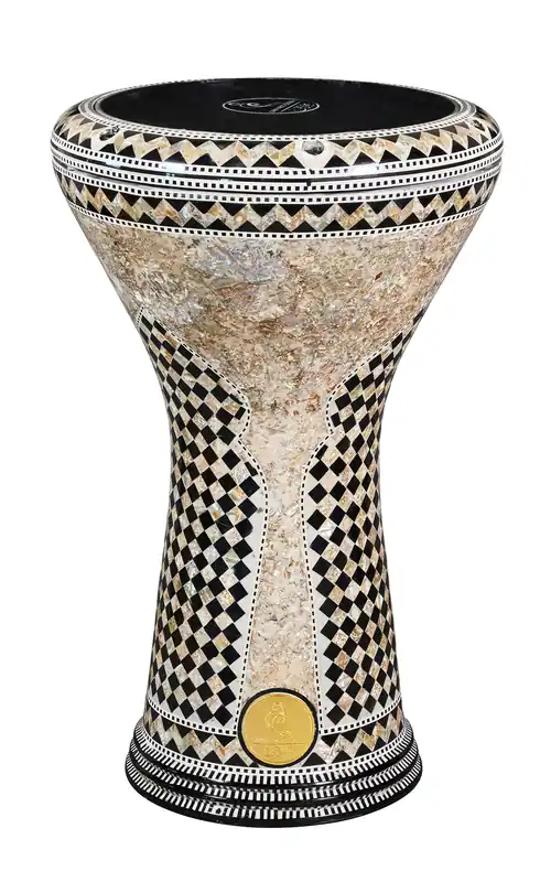 Neue Kollektion Darabuka Pro Solo Alu Ø 22cm H 43cm Perlmutt