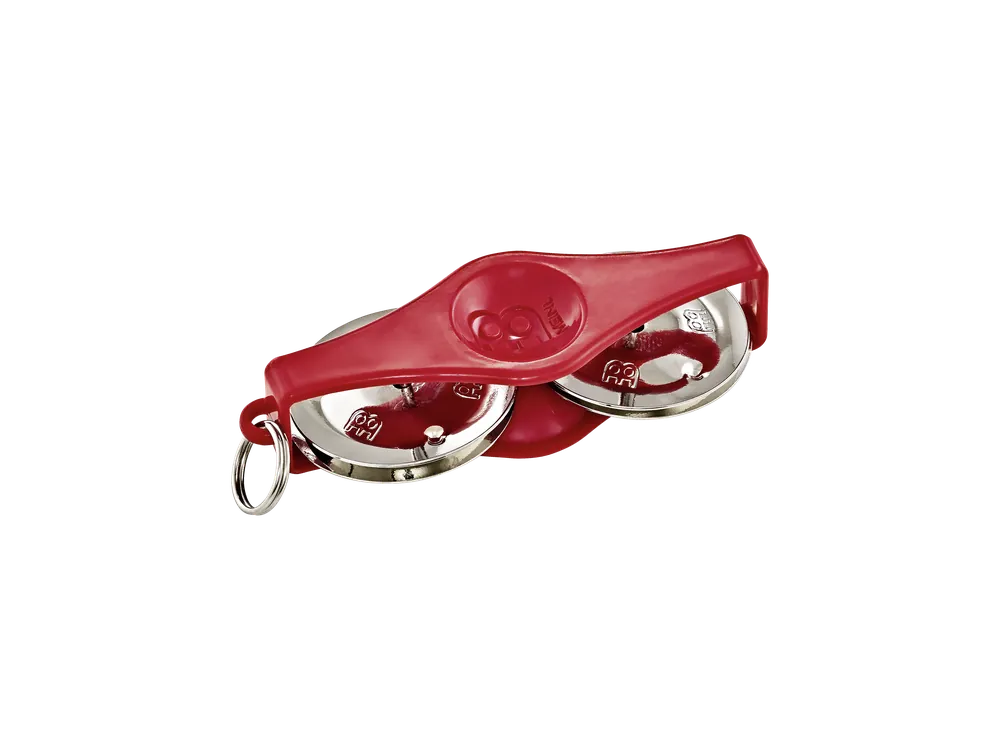 Aktuell KRT-R Key Ring Tambourine ABS Kunststoff rot/vernickelter Stahl