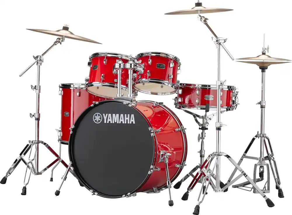 Rydeen Studio Drumset Hot Red 20/10/12/14/SN incl.HW & Beckenset Jetzt Kaufen