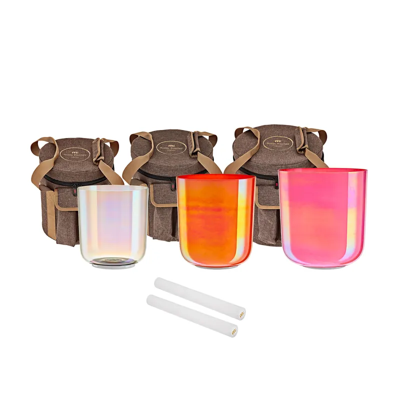 Sonic Energy Essence Kristallklangschalen Set E4, C4, G3/ Solarplexuschakra, Wurzelchakra, Halschakra Bestseller