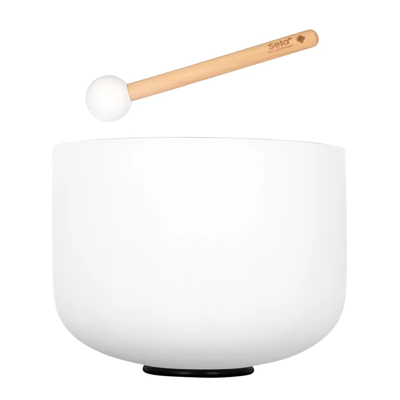 10" Crystal Singing Bowl Frosted 432 Hz "D" Top-Qualität