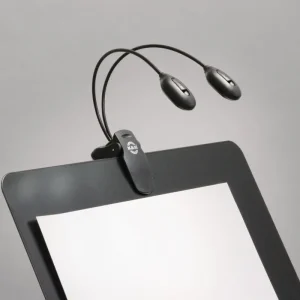 12270 Twin Head Notenpultleuchte 2x4 LEDs, inklusive Netzteil und Batterien Top-Seller