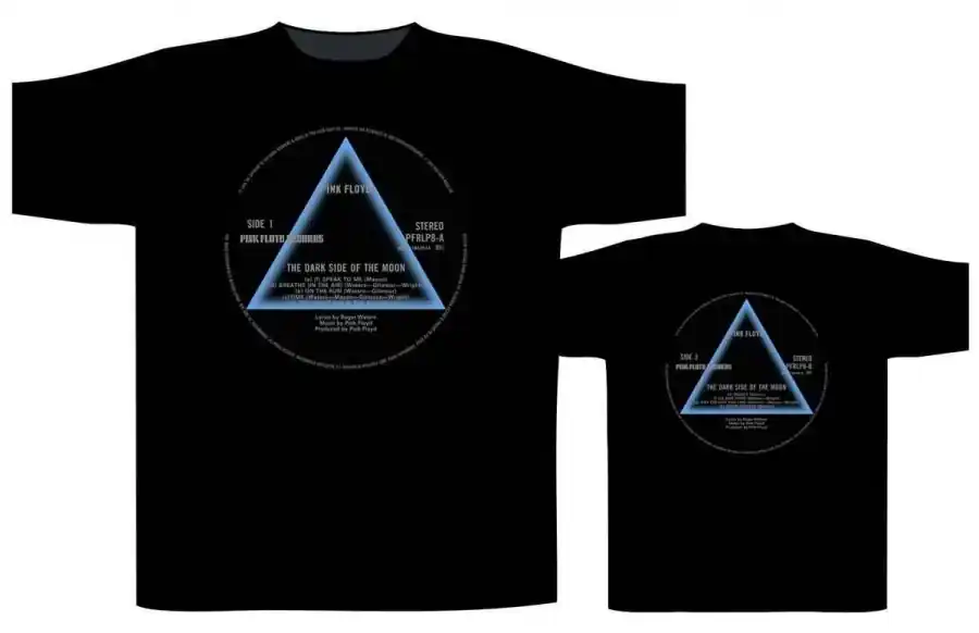 Neue Ware Pink Floyd Dark Side Of The Moon Record Label T-Shirt XL
