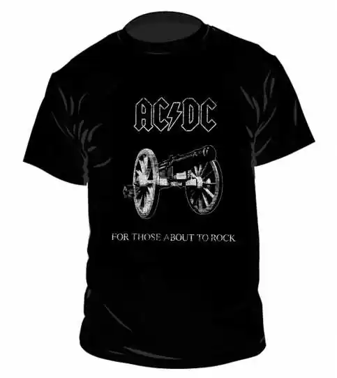 Schneller Versand AC/DC For Those About To Rock T Shirt XL